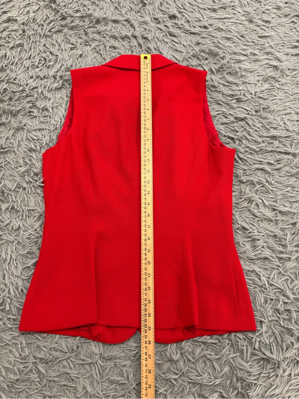 NEW Cache Women's Red 2 Piece Vest Skirt Suit Set Size 10 VTG 90’s Classy Office - Picture 6 of 12
